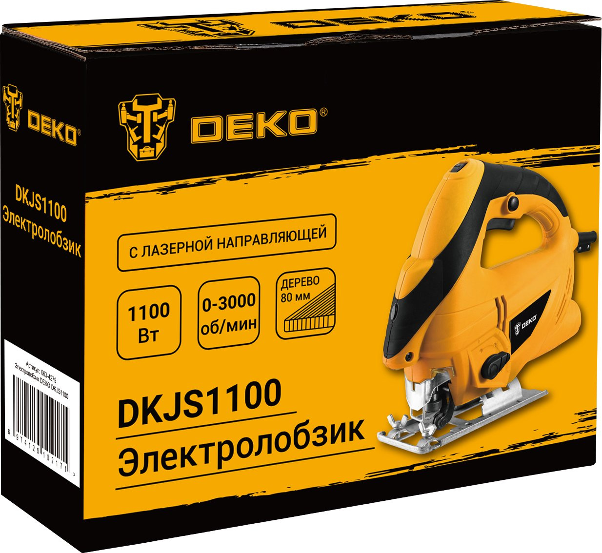 Лобзик Deko DKJS1100 +1пил. 1100Вт 3000ходов/мин от электросети