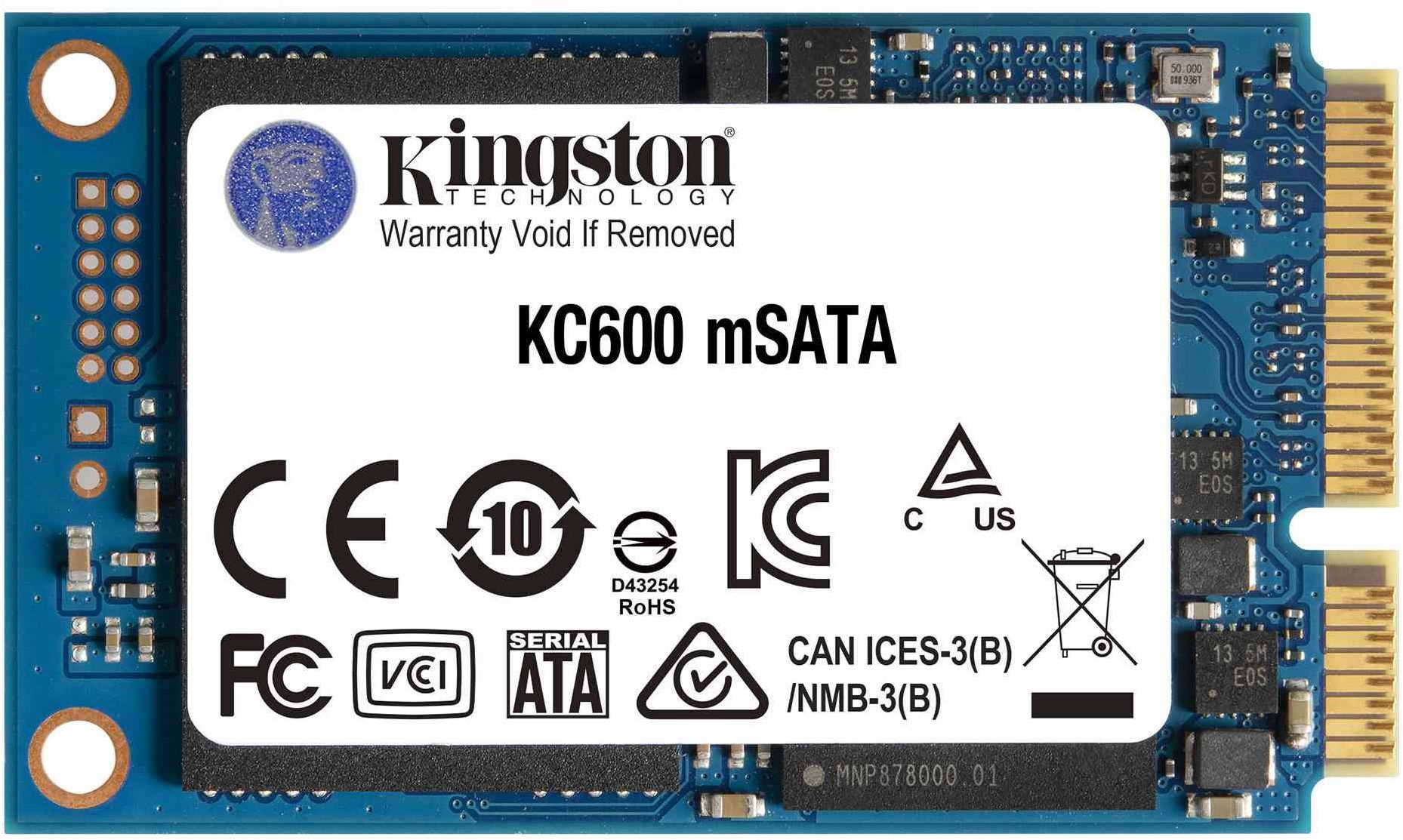 Накопитель SSD Kingston mSATA 512GB SKC600MS/512G KC600 mSATA