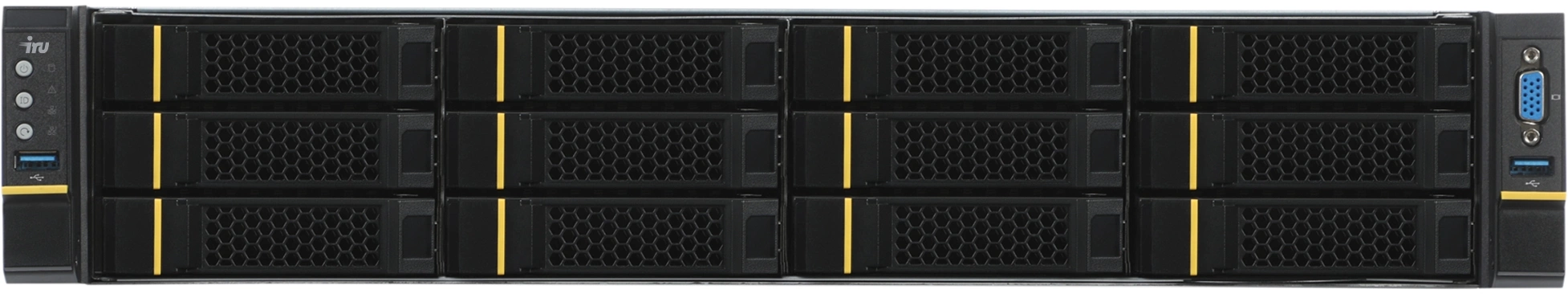 Сервер IRU Rock C2212P 2x6254 4x64Gb 2x480Gb SSD SATA 9361-8I AST2500 10G 2P SFP+ 2x800W w/o OS (2011053)
