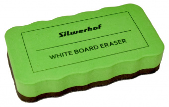 Стиратель Silwerhof 659004-02 для досок фетр 10.7x5.7x2см зеленый магнитный - купить недорого с доставкой в интернет-магазине