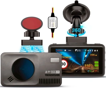 Видеорегистратор с радар-детектором TrendVision DriveCam Real 4K Signature LNA Max GPS ГЛОНАСС - купить недорого с доставкой в интернет-магазине