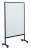 Доска стеклянная Deli 50060 146.4х102.6см алюминиевая рама стекло на роликах - купить недорого с доставкой в интернет-магазине
