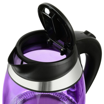 Чайник электрический Starwind SKG2217 1.8л. 2200Вт фиолетовый/черный (корпус: стекло) - купить недорого с доставкой в интернет-магазине