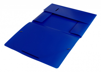 Папка на резинке Бюрократ -PR05BLU A4 пластик кор.30мм 0.5мм синий - купить недорого с доставкой в интернет-магазине