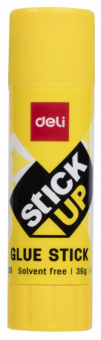 Клей-карандаш Deli EA20310 36гр корп.желтый ПВП дисплей картонный усиленный Stick UP - купить недорого с доставкой в интернет-магазине