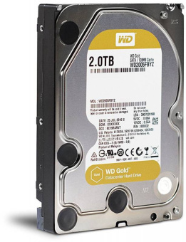 Жесткий диск WD SATA-III 2Tb WD2005FBYZ Server Gold (7200rpm) 128Mb 3.5" - купить недорого с доставкой в интернет-магазине