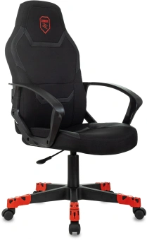 Кресло игровое Zombie 100 черный ткань/эко.кожа крестов. пластик пластик черный - купить недорого с доставкой в интернет-магазине