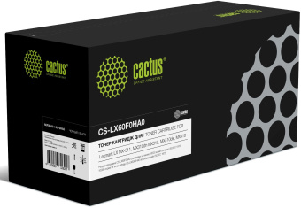 Картридж лазерный Cactus CS-LX60F0HA0 черный (10000стр.) для Lexmark MX-511, MX310dn MX310, MX410de - купить недорого с доставкой в интернет-магазине