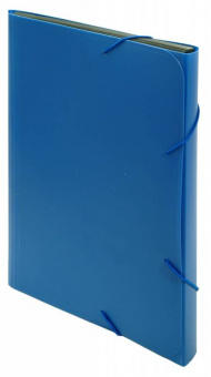 Портфель Бюрократ -BPR13BLUE 13 отдел. A4 пластик 0.7мм синий - купить недорого с доставкой в интернет-магазине