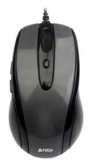 Мышь A4Tech V-Track Padless N-708X серый оптическая (1600dpi) USB (6but) - купить недорого с доставкой в интернет-магазине