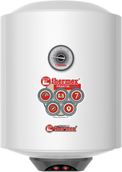 Водонагреватель Thermex Praktik 30 V Slim 2.5кВт 30л электрический настенный/белый - купить недорого с доставкой в интернет-магазине