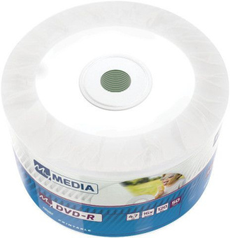 Диск DVD-R MyMedia 4.7Gb 16x Pack wrap (50шт) Color Printable (69202) - купить недорого с доставкой в интернет-магазине