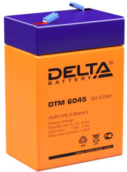 Батарея для ИБП Delta DTM 6045 6В 4.5Ач - купить недорого с доставкой в интернет-магазине
