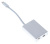 Адаптер Buro BHP USB Type-C (m) USB Type-C (f) miniDisplayPort (f) 0.1м серебристый - купить недорого с доставкой в интернет-магазине