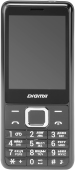 Мобильный телефон Digma LINX B280 32Mb серый моноблок 2Sim 2.8" 240x320 0.08Mpix GSM900/1800 FM microSD max16Gb - купить недорого с доставкой в интернет-магазине