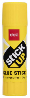 Клей-карандаш Deli EA20210 20гр корп.желтый ПВП дисплей картонный усиленный Stick UP - купить недорого с доставкой в интернет-магазине