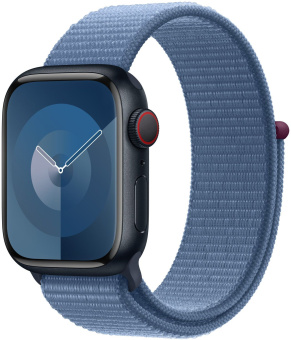 Смарт-часы Apple Watch SE 2023 A2723 44мм OLED корп.серебристый Sport Loop рем.синий разм.брасл.:130-200мм (MREF3LL/A) - купить недорого с доставкой в интернет-магазине