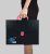 Портфель Бюрократ Black Opal BLPP01PINK 1 отдел. A4 пластик 0.7мм черный/розовый - купить недорого с доставкой в интернет-магазине