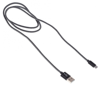 Кабель Buro Braided BHP RET MICUSB-BR USB (m)-micro USB (m) 1м черный - купить недорого с доставкой в интернет-магазине