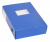 Короб архивный вырубная застежка Бюрократ -BA100/08BLUE пластик 0.8мм корешок 100мм 330х245мм синий - купить недорого с доставкой в интернет-магазине