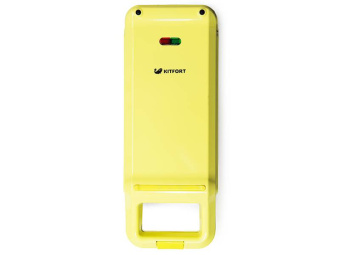 Вафельница Kitfort КТ-1611 640Вт желтый - купить недорого с доставкой в интернет-магазине