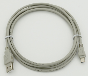 Кабель USB A(m) mini USB B (m) 1.8м серый - купить недорого с доставкой в интернет-магазине