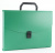Портфель Бюрократ -BPP6GRN 6 отдел. A4 пластик 0.7мм зеленый - купить недорого с доставкой в интернет-магазине