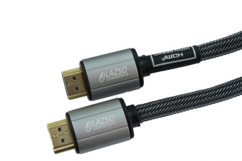 Кабель аудио-видео LAZSO WH-111-B HDMI (m)/HDMI (m) 3м. Позолоченные контакты черный (WH-111(3M)-B) - купить недорого с доставкой в интернет-магазине