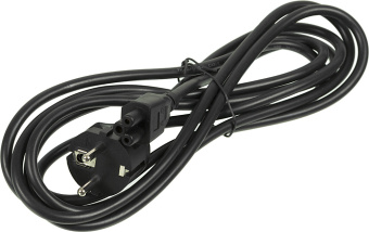 Кабель Ningbo IEC C5 (3-pin) Евровилка 1.8м (NCABLE) черный - купить недорого с доставкой в интернет-магазине