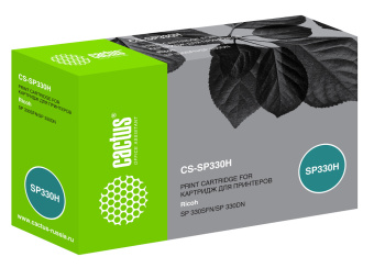 Картридж лазерный Cactus CS-SP330H 408281 черный (7000стр.) для Ricoh Aficio SP 330DN/330SFN/330SN - купить недорого с доставкой в интернет-магазине