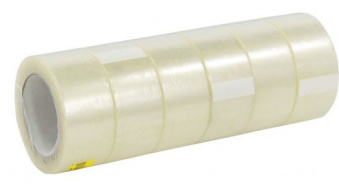 Клейкая лента упаковочная Silwerhof 970003-02 прозрачная шир.48мм дл.66м 38мкм полипропилен - купить недорого с доставкой в интернет-магазине