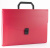 Портфель Бюрократ -BPP13RED 13 отдел. A4 пластик 0.7мм красный - купить недорого с доставкой в интернет-магазине