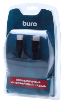 Кабель аудио-видео Buro HDMI (m)/HDMI (m) 3м. Позолоченные контакты черный (BHP RET HDMI30-2) - купить недорого с доставкой в интернет-магазине
