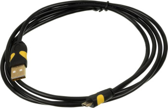 Кабель 2A Smooth connector USB (m)-micro USB (m) 1.5м черный - купить недорого с доставкой в интернет-магазине