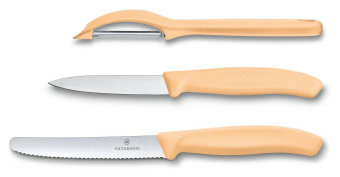 Набор ножей кухон. Victorinox Paring 2 Knife Set (6.7116.31L92) компл.:2предм. овощеч. оранжевый карт.коробка - купить недорого с доставкой в интернет-магазине