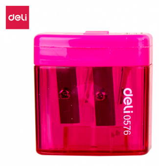 Точилка для карандашей ручная Deli E0574 Cubic 1 отверстие пластик ассорти дисплей - купить недорого с доставкой в интернет-магазине