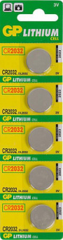 Батарея GP Lithium CR2032 (5шт) - купить недорого с доставкой в интернет-магазине