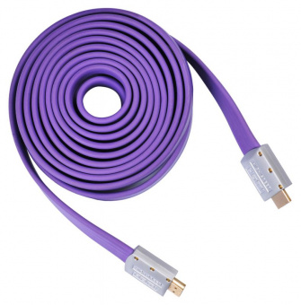 Кабель аудио-видео Buro HDMI 1.4 HDMI (m)/HDMI (m) 5м. фиолетовый (HDMI 19M-19M V1.4 FL) - купить недорого с доставкой в интернет-магазине