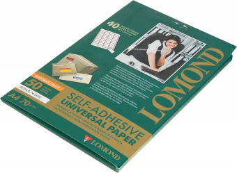 Этикетки Lomond 2100195 A4 25.4x48.5мм 40шт на листе/70г/м2/50л./белый матовое самоклей. универсальная (с покрытием) - купить недорого с доставкой в интернет-магазине
