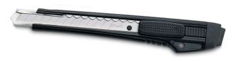 Нож канцелярский Kw-Trio 3563blck шир.лез.9мм усиленный 2 сменных лезвия металл черный блистер - купить недорого с доставкой в интернет-магазине